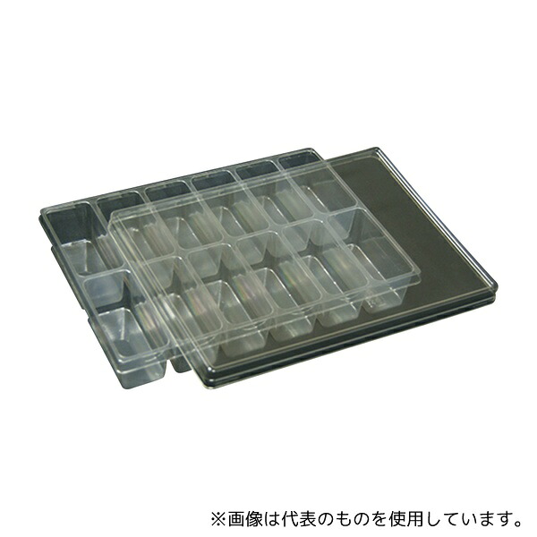 アズワン T-010-12TD サンプル保管トレー 5枚入 210×297×45mm 2×6マス