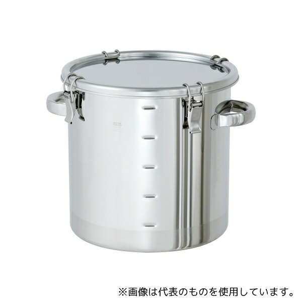 MONOVATE(旧:日東金属工業) CTH-M-43H ステンレス密閉容器 目盛付 (クリップ式) 70L