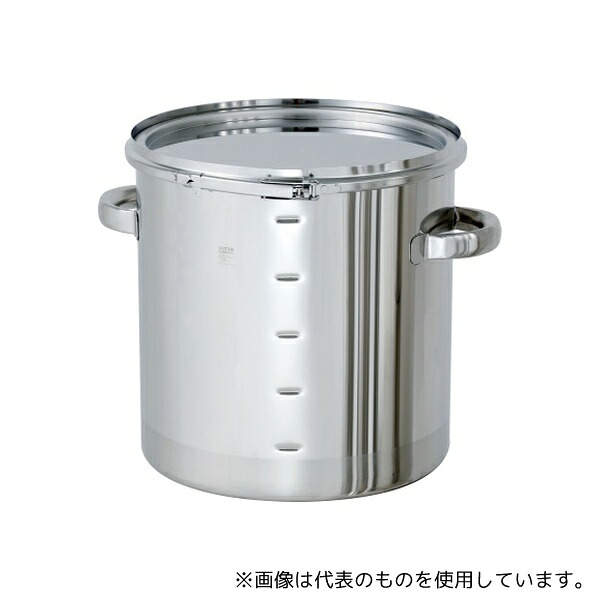 MONOVATE(旧:日東金属工業) CTL-M-43 ステンレス密閉容器 目盛付 (バンド式) 65L