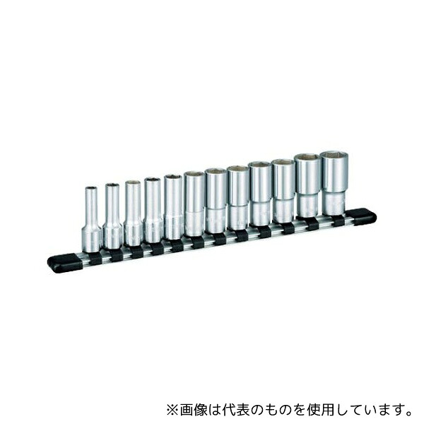 TONE HSBL312 ディープソケットセット(インチ) (6角・ホルダー付) 吋目 12pcs 差込角9.5mm