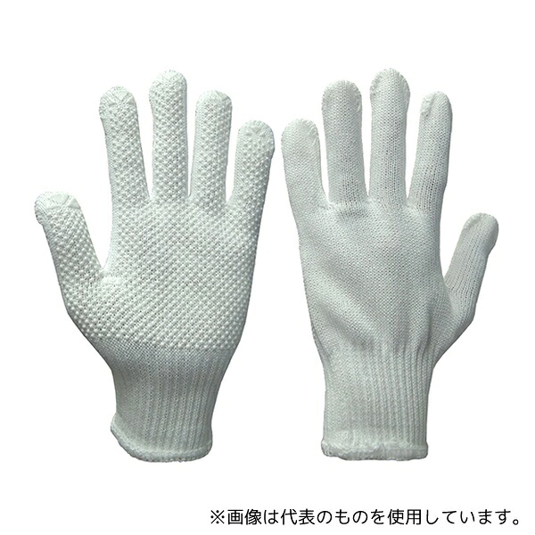 富士手袋工業 1501-L ウステボツ 薄手すべり止め手袋 白 L 5双入×10袋