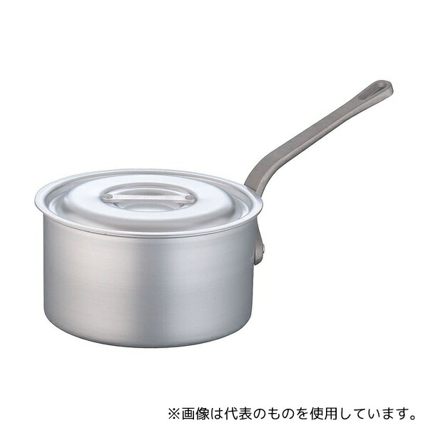 TKG 片手深型鍋アルミニウム(アルマイト加工) (目盛付)TKG 21cm