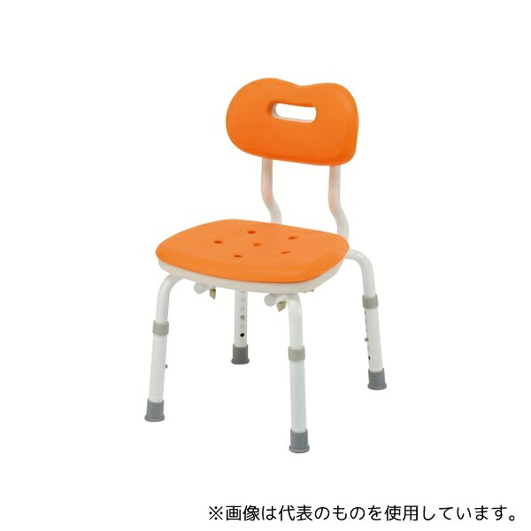 パナソニックエイジフリー PN-L41121D シャワーチェア ユクリア コンパクトスツール背付N オレンジ