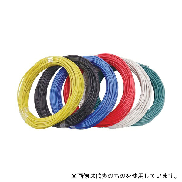 JAPPY KIV2.0SQ-JP 600V 電気機器用ビニル絶縁電線 黄 200m