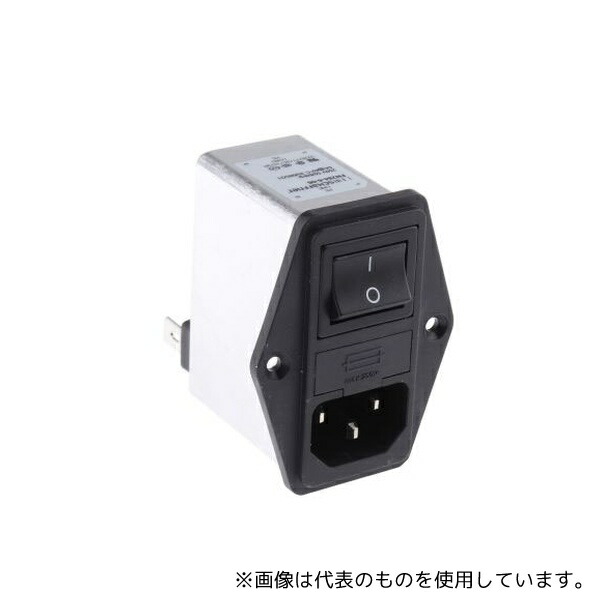Schaffner FN284-6-06 IECフィルタ オス IEC規格 C14 パネルマウント 5x20mm 6A 250 V ac