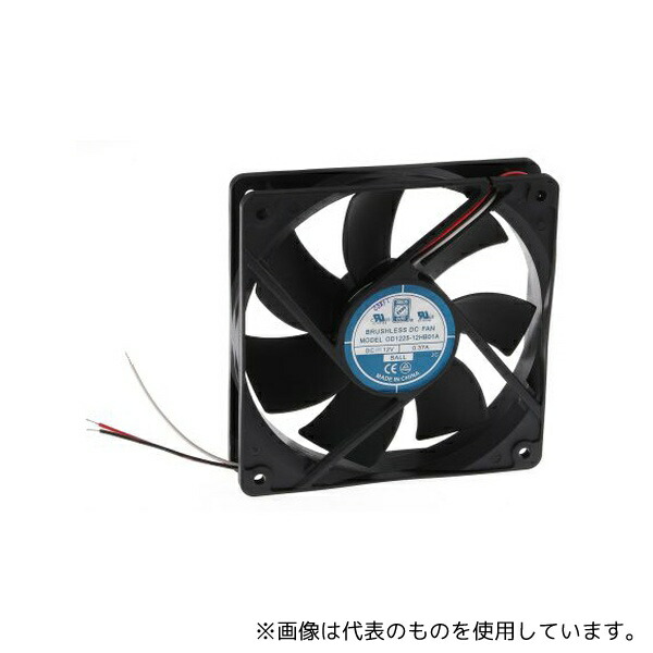 RS Pro 619-6494 軸流ファン 電源電圧 12 V dc 120x120x25mm DC (OD1225シリーズ) 角型