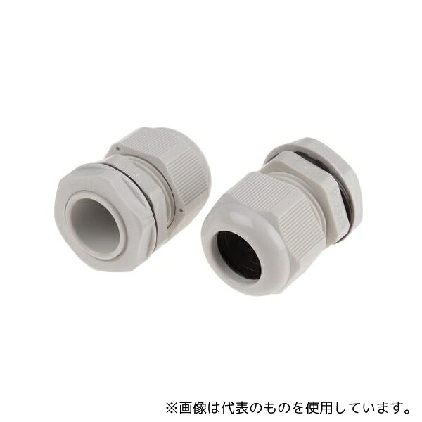 RS Pro 822-9751 ケーブルグランド、 径:M25、 材質:ナイロン 66、 ロックナット付き 1袋(10個入)