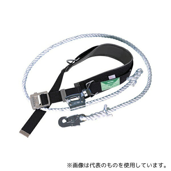 藤井電工 WP-FC-11-BLK-M-BP ワークポジショニング用器具 柱上安全帯 FC-11 黒 Mサイズ ロープ下側通過タイプ