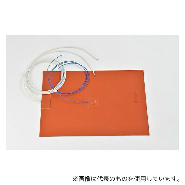 ThreeHigh SR100-480-200-300-K1 シリコンラバーヒーター 【熱電対1m、リード線延長1m】 100V 480W 200mm×300mm