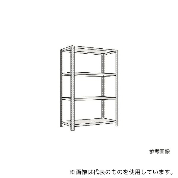 サカエ KF1724 軽量開放型棚ボルトレス 100kg/段 高さ1800mm 4段タイプ W1800×D450×H1800mm|セミプロDIY店ファースト