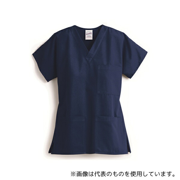 スクラブス Z1004 スクラブス UNISEX 3ポケット トップ トゥルーネイビー M