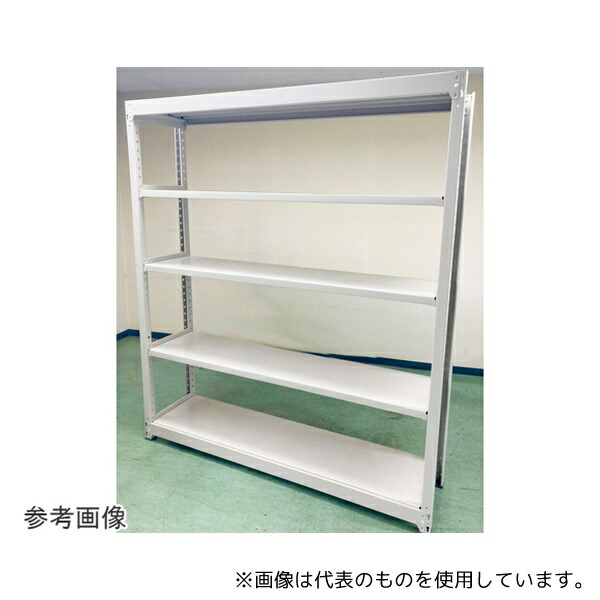 明興関包スチール MN30-6660-5 中量ボルトレスラック 単体 H1800×W1800×D600mm 天地5段単体