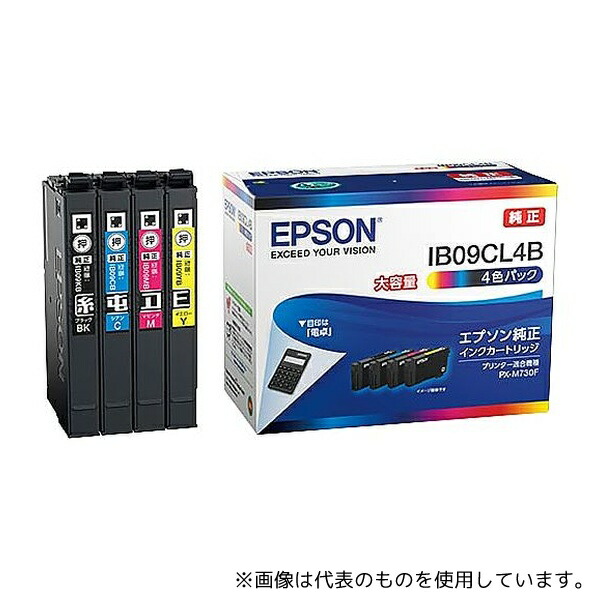 エプソン IB09CL4B 純正インクカートリッジ 4色P 1パック(4個入)
