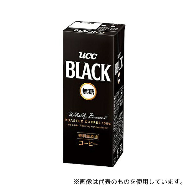 UCC 503873 BLACK無糖紙パック 200mL 24本