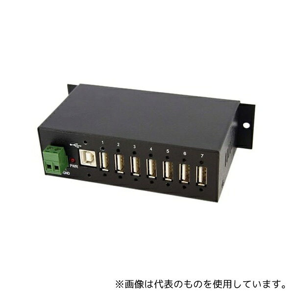 StarTech.com ST7200USBM 7ポート産業用USB 2.0 ハブ ESD保護/350Wサージ保護