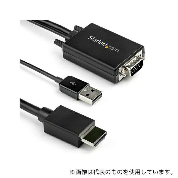 StarTech.com VGA2HDMM2M VGA - HDMI 変換アダプタケーブル 2m USBバスパワー 1080p