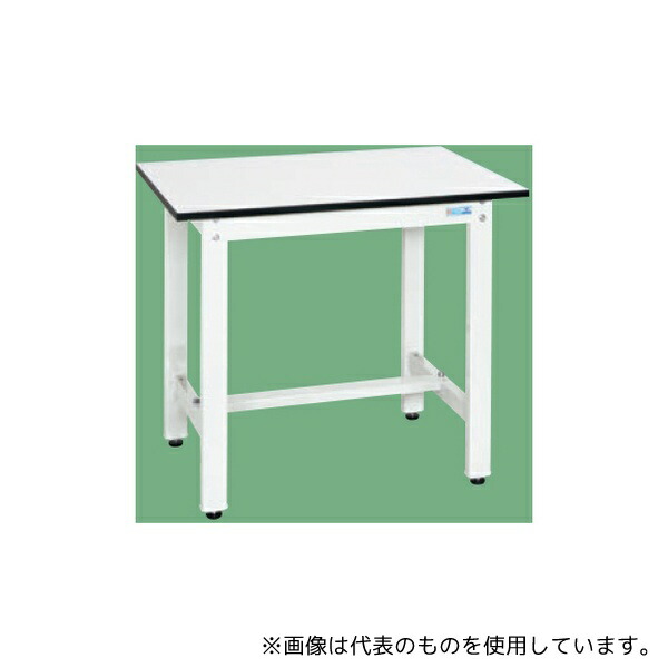サカエ KH-38LW 軽量作業台(KH/350kg/ポリエステル天板/H800)900×600×800mm パールホワイト