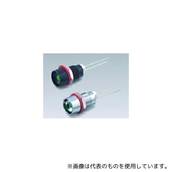 サトーパーツ DB-2-F-BG 表示灯 3 → 24V dc 緑 実装ホールサイズ:10mm