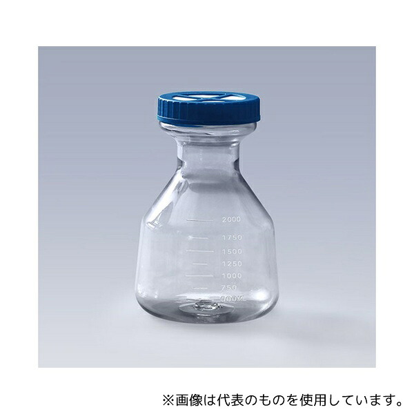 GVS CELCUFG043003S 滅菌大容量三角フラスコ 3L PC ベントキャップ 1個×12パック入