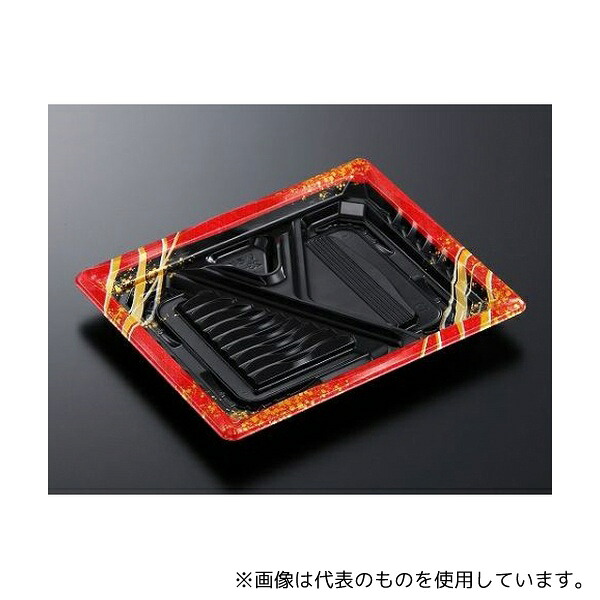 中央化学 295865 弁当容器 CTいろは 23-19LこまいR-BK身 600枚