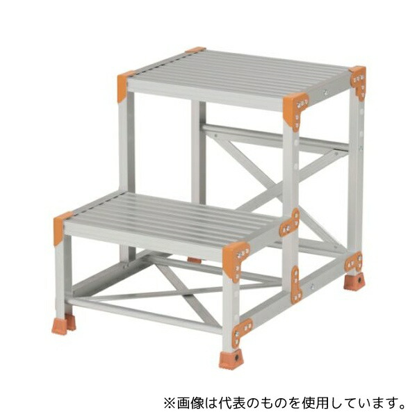 ピカコーポレイション FGN-2560-30 作業台 FGN型 2段W500×D400×H600 踏ざん奥行300