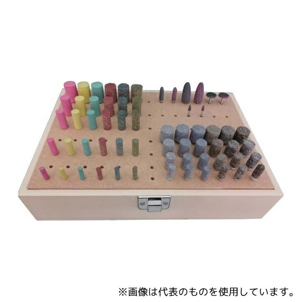 日本精密機械工作 R0051 弾性砥石セット セット本数:62本入