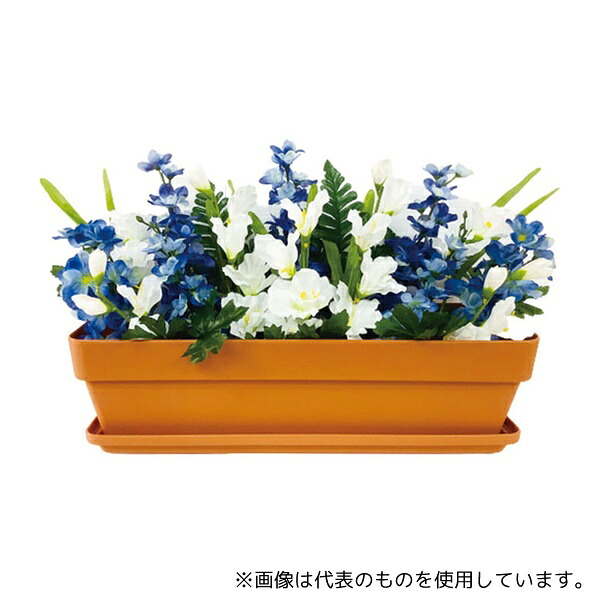 アズワン 935-211 造花プランター 茶 デルフィニューム｜セミプロＤＩＹ店ファースト