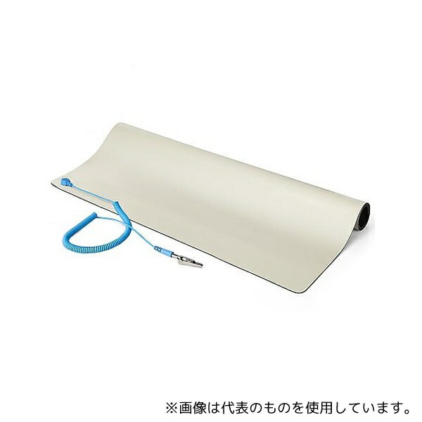 StarTech.com LG-ANTI-STATIC-MAT 静電気除去マット/60cmx120cm/取外し可能アースコード付き/サーモプラスチック除電シート