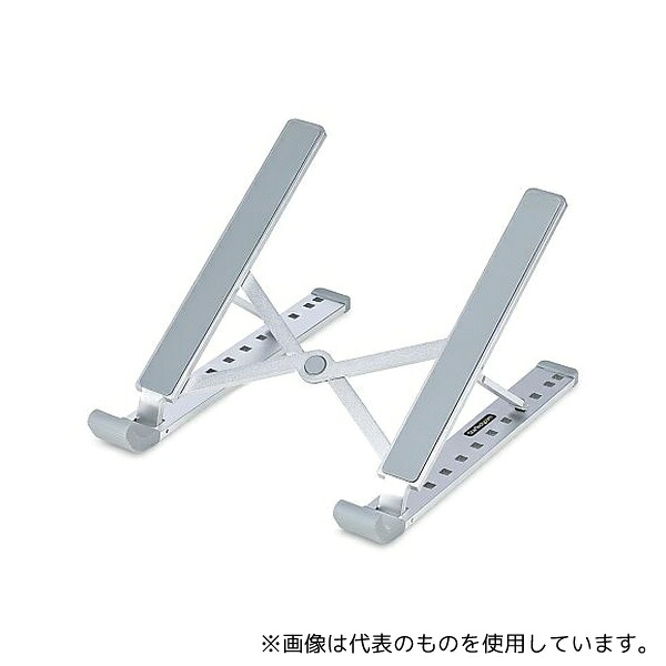StarTech.com LAPTOP-RISER-BAR ノートパソコンスタンド/アルミニウム製/耐荷重10kg/折りたたみ式/角度調整可能/携帯ポーチ付き/PC 傾斜台