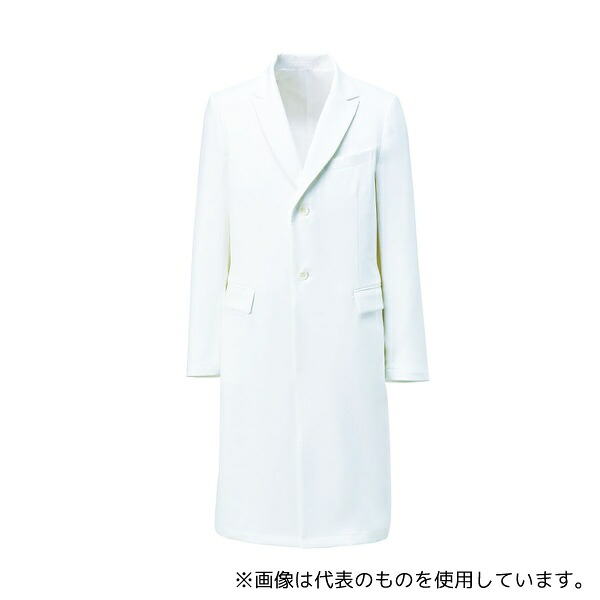 KAZEN KZN209-10 3L メンズ診察衣 ホワイト 3L