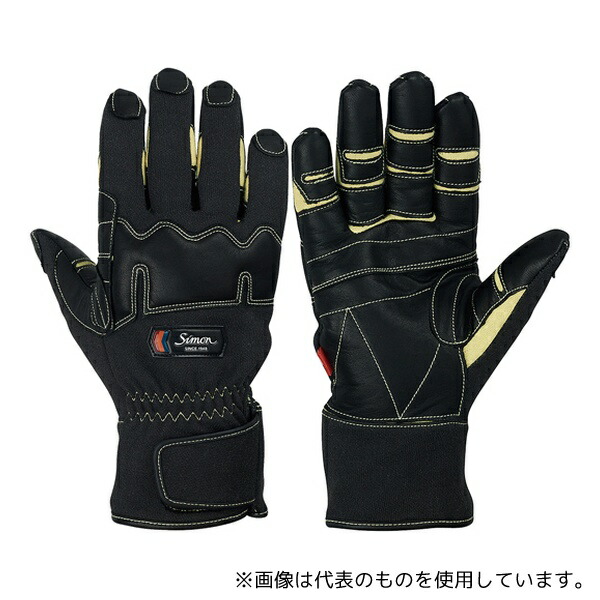 シモン KG-200BK M 消防用手袋 M BK