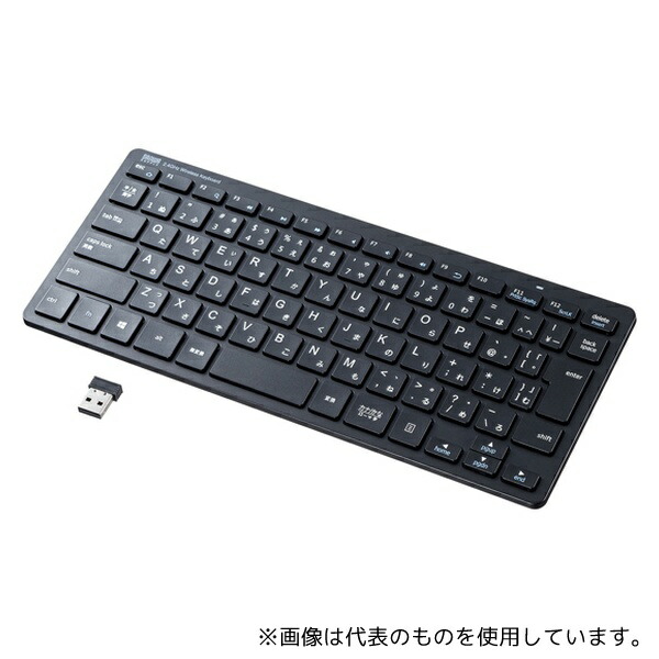 サンワサプライ SKB-WL36BK ワイヤレススリムキーボード 82キー