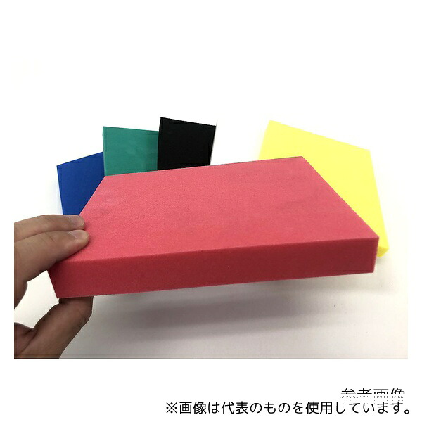 イノアック 硬質カラースポンジ 発泡ポリエチレン 赤(粘着付き)5×1000×1000mm