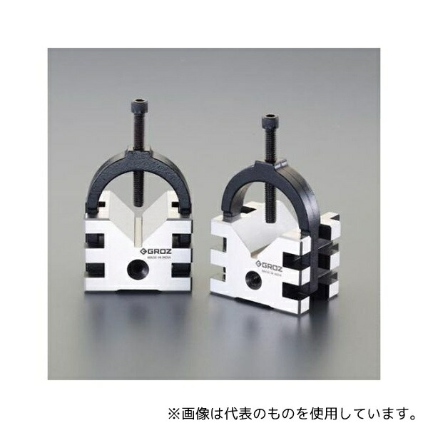 アズワン EA719DA-21 40mm Vブロックセット(クランプ付)