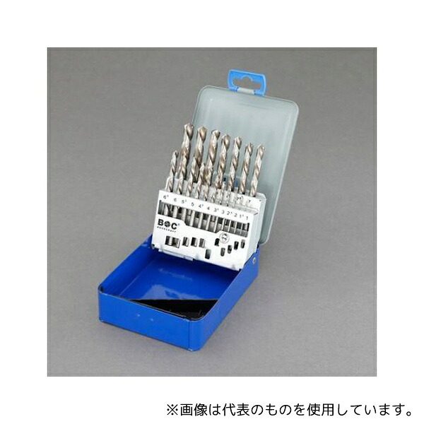 アズワン EA824FH-110 1.0-10.0mm/19本組ストレートドリル(左回転用/HSS