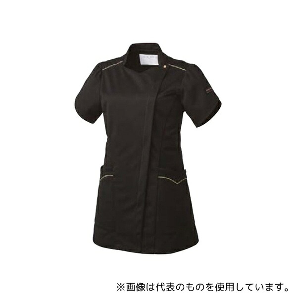 MICHEL KLEIN(ミッシェルクラン) MK-0040 ジャケット[女性用] ブラック×ベージュ L コネクト(トリコット) 袖丈17cm