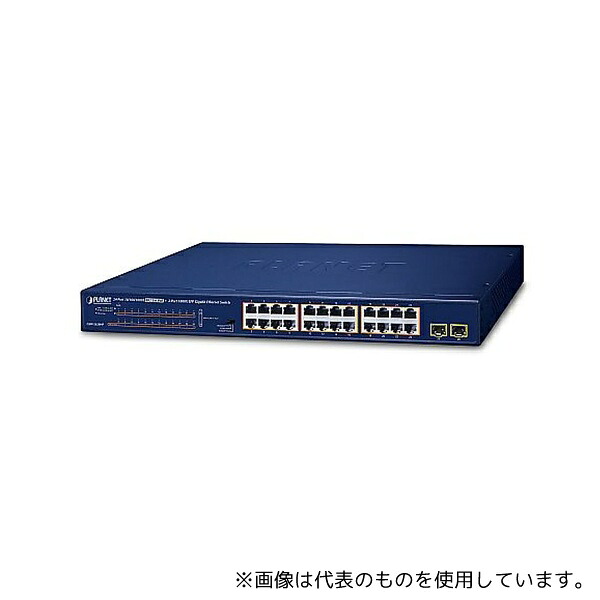 PLANET Technology GSW-2620HP PoE+ギガビットイーサネットスイッチングハブSFPポート付 24ポート|セミプロDIY店ファースト