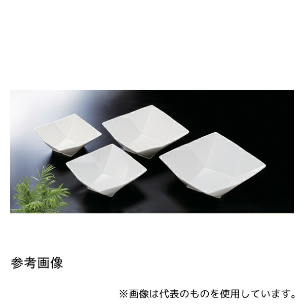 福井クラフト 51353840 メラミン 25cm 折紙盛鉢 ホワイト