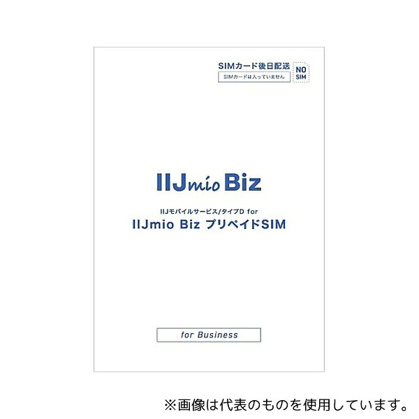IIJ IM-B444 IIJモバイルサービス タイプD for IIJmio Biz プリペイドSIM(3GB 12ヶ月) 16,654円
