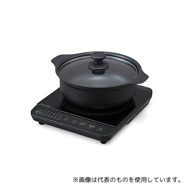 アイリスオーヤマ IHKP-T39124-B IHコンロ鍋セット1400W