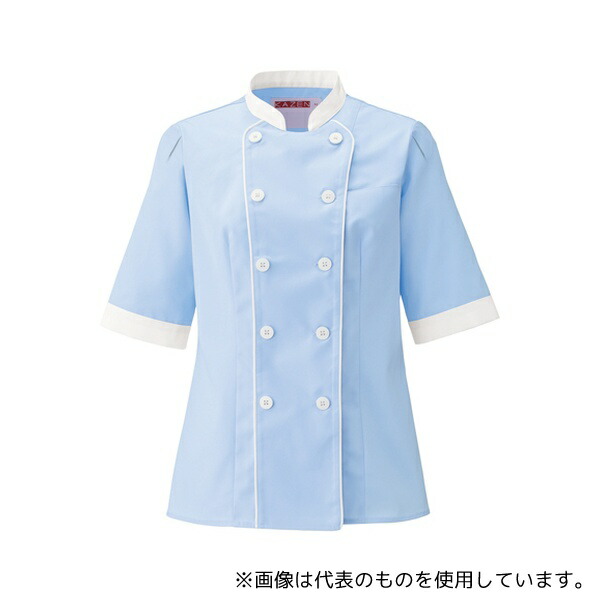 KAZEN 691-71 レディスコックシャツ ブルーベリー S
