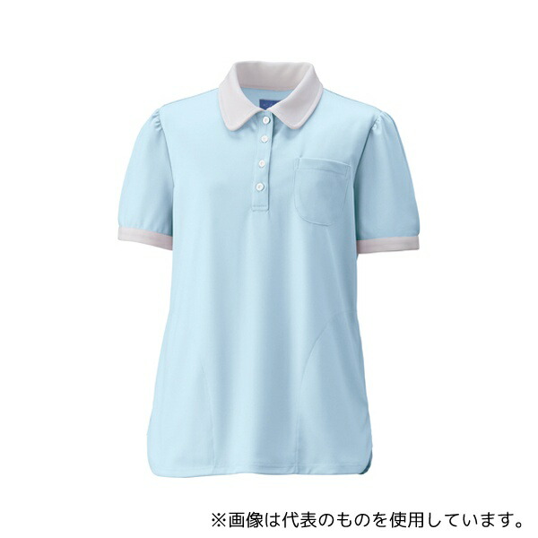 KAZEN KZN239-1 レディスニットシャツ アクア S