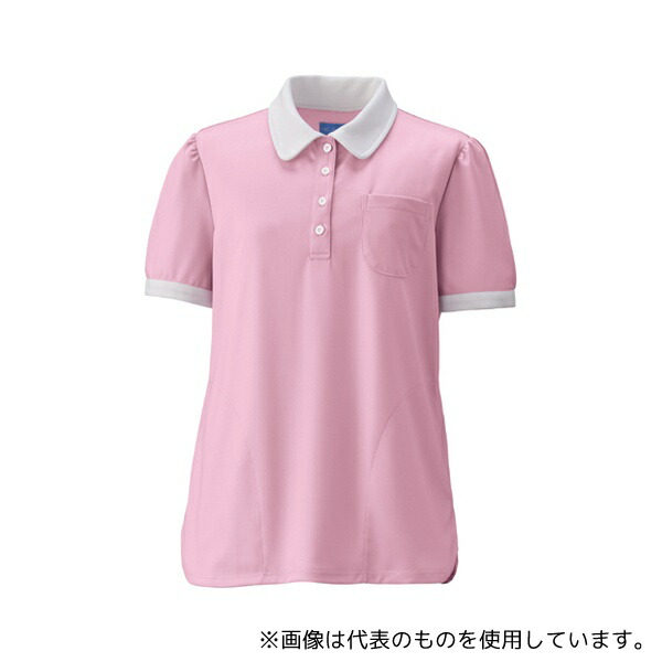 KAZEN KZN239-3L レディスニットシャツ ローズ LL