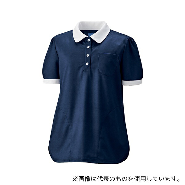 KAZEN KZN239-18 レディスニットシャツ ネイビー M