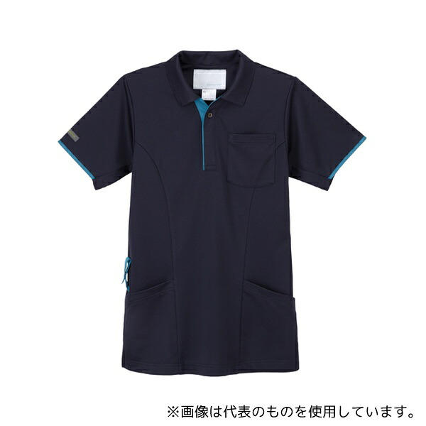 ナガイレーベン JD-3162 ニットシャツ ネイビーT M