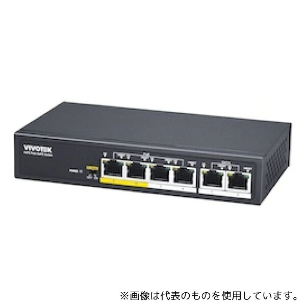 VIVOTEK AWFET060D065 4ポート PoEスイッチ(4P FE PoE +2P FE)