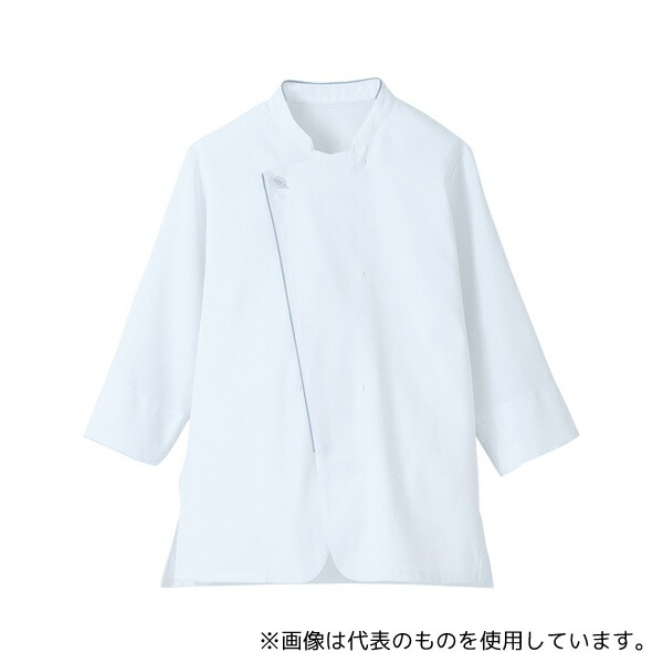 サーヴォ(旧サンペックスイスト) LW0901-B2 七分袖 ショップコート ホワイト×グレー LL