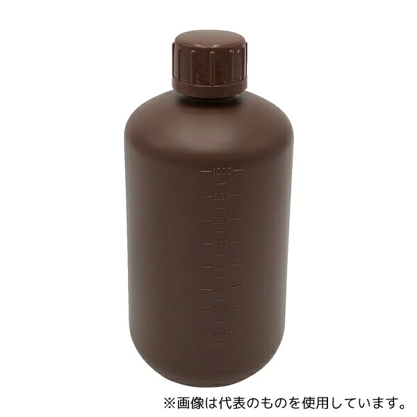 ニッコー・ハンセン 1031-24 標準規格瓶 丸型細口(遮光)1L 1ケース(40本入)