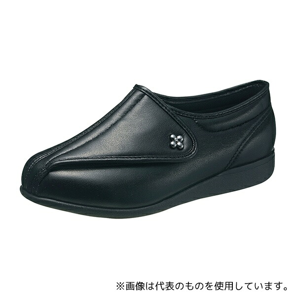 アサヒシューズ KS23144SM 快歩主義 L011-5E ブラックスムース 23.5