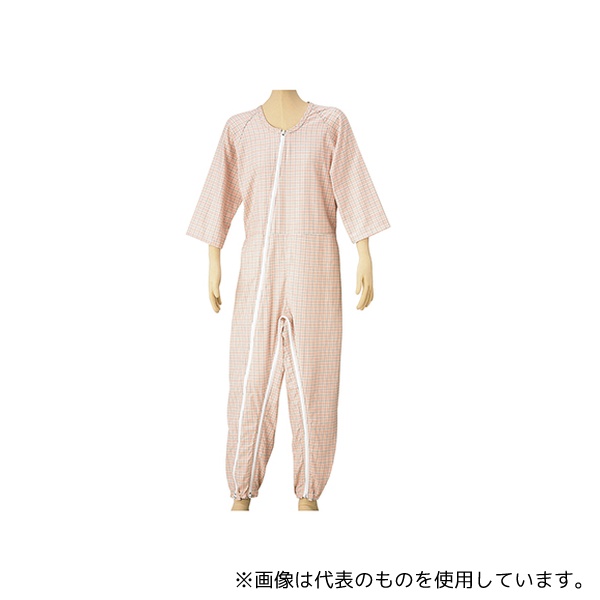 松本ナース産業 4300 つなぎねまき(WファスナーII型) ピンク L
